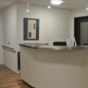 Anmeldung: Empfangsbereich